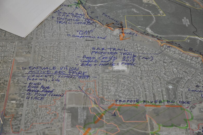 Input from workshop attendees helped identify current infrastructure and recreational assets in the basin and proposed projects whose impacts are important to consider in developing the updated Master Plan.
