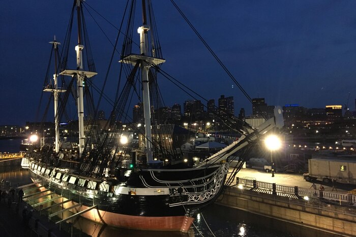 The USS Constitution is ready to leave Dry Dock 1 at the Charlestown Navy Yard in Boston, July 23, 2017. Over 26 months, Constitution underwent an extensive restoration that will help to preserve "America's Ship of State" for many decades to come. Navy photo by Arif Patani