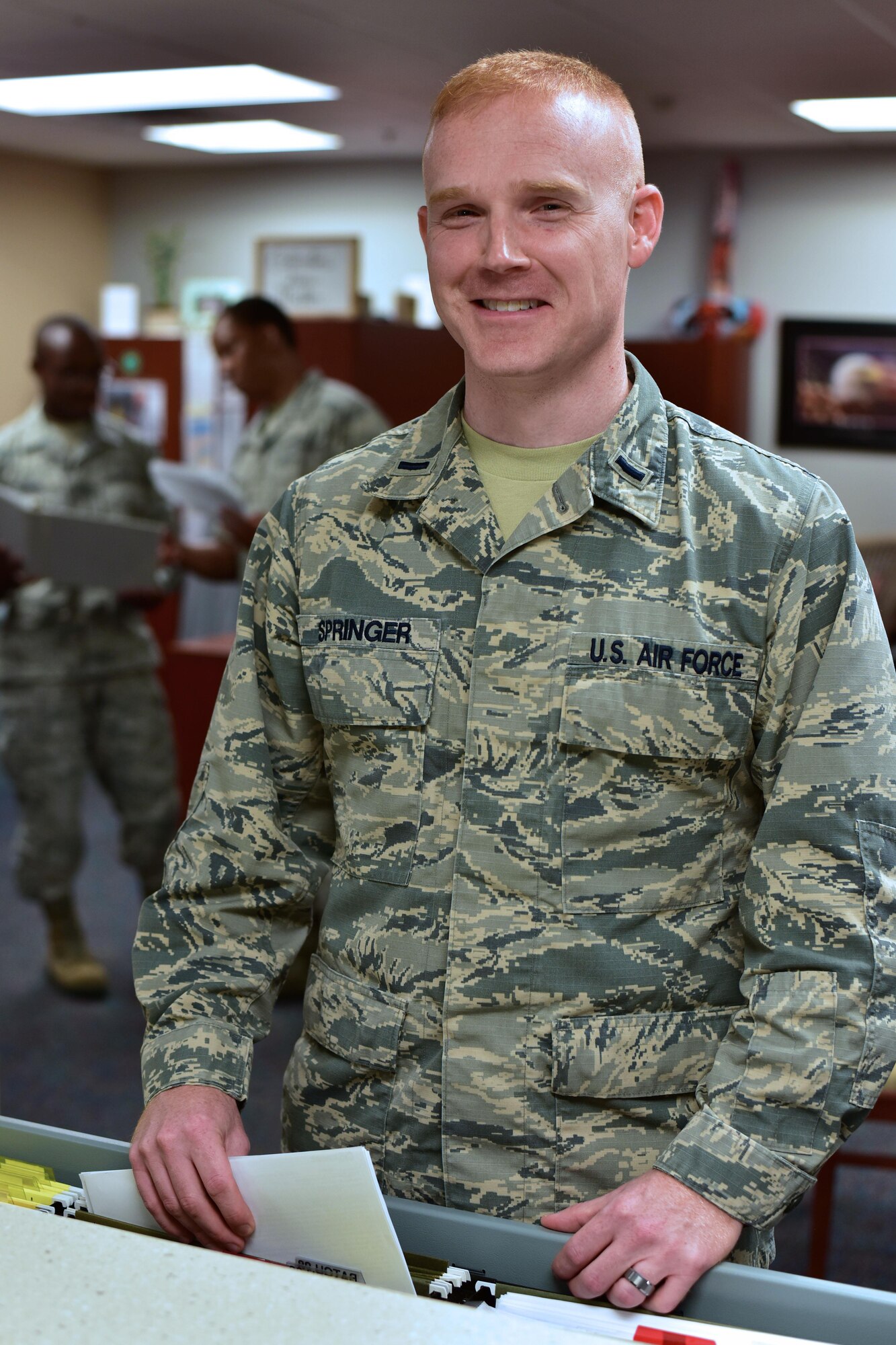 1LT James Springer was selected by 19th Medical Group as the Combat Airlifter of the week, July 28, 2017 on Little Rock Air Force Base, Ark.