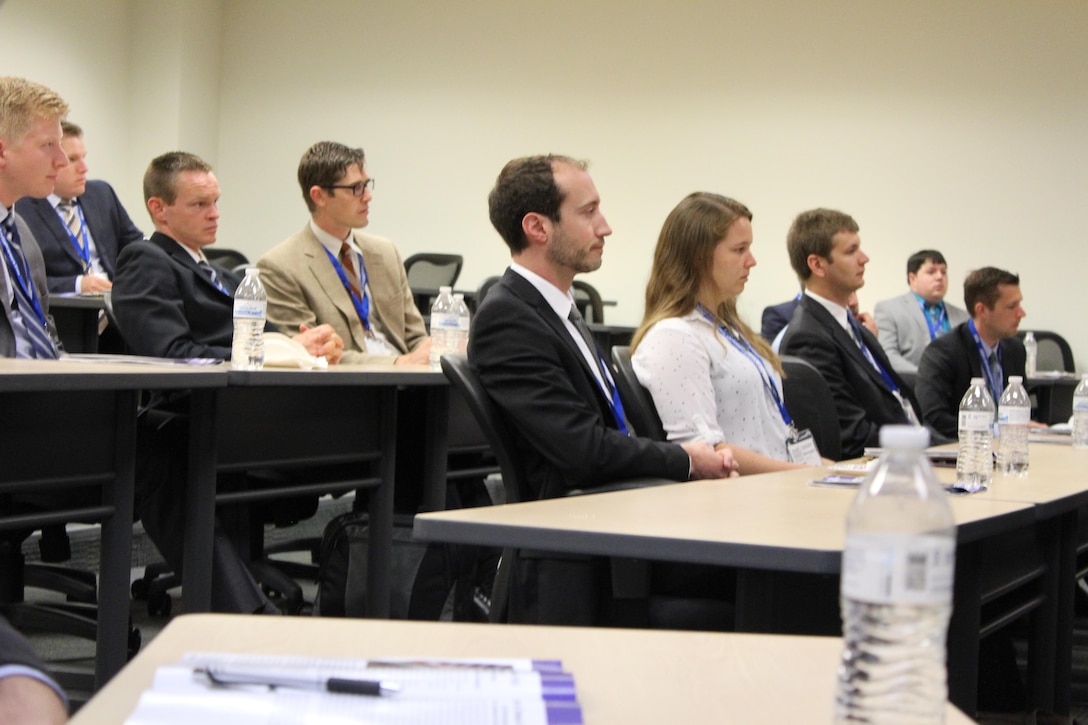 Selected Science, Mathematics and Research for Transformation (SMART) scholars attend the first annual Smart Scholar Symposium July 18-19, 2017. The symposium’s goal is to recruit and retain students of the SMART Scholar program. (U.S. Air Force photo/Stacey Geiger)

