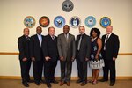 Members of the Defense Contract Management Agency Garden City Quality Assurance group participated in a leadership training program for supervisors. The new program was designed to train supervisors on leadership principles with an emphasis on obtaining and implementing employee feedback. (From left) Charles Cabrera, Henry Stewart, John Clouse, Joseph Cox, Edward Breitkopf, Rosalyn Marks and Kevin Cooney. (DCMA photo by Justin Zaun)