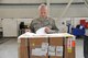Master Sgt. Thomas Berger, a travel management office specialist from the 927th Logistics Readiness Squadron, MacDill Air Force base, Florida, ensures the inventory paperwork matches a recent delivery. Citizen Airmen from the 927 LRS, traveled to Spangdahlem Air Base, Germany, to perform their annual training, July 7-23, 2017. (U.S. Air Force photo by Tech. Sgt. Peter Dean)