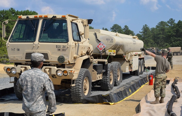Reserve Soldiers participate in vehicle refueling exercise at Joint ...