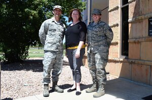 Maj. (Dr.) Robert Seals, 21st Medical Squadron clinical psychologist, Marnie Hebert, 21 MDS Mental Health technician and Staff Sgt. Jeannie Hackett, 21 MDS Mental Health clinic NCO in charge, speak on the importance of seeking help at Schriever Air Force Base, Colorado, Monday, July 24, 2017. The Schriever Mental Health clinic provides a number of services to Airmen to ensure their mental well-being. (U.S. Air Force photo/Senior Airman Arielle Vasquez)
