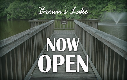 Brown’s Lake at Joint Base Langley-Eustis, closed nearly 40 years ago due to contamination, has re-opened for recreational catch-and-release fishing. For more information on the program or to obtain a fishing permit, contact Outdoor Recreation at 878-2610. For a Virginia fishing license, contact the Department of Game Inland Fisheries at https://www.dgif.virginia.gov/licenses. (U.S. Air Force graphic/Staff Sgt. Teresa J. Cleveland)