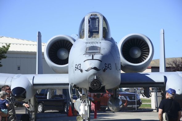 A U.S. Air Force A-10 Thunderbolt from the 124th Fighter Wing out of Boise, Idaho sits as a static display for the Sentry Eagle Open House at Kingsley Field in Klamath Falls, Oregon July 22, 2017.   Sentry Eagle, hosted by the 173rd Fighter Wing, is a four day large force exercise that brings together different aircraft and units from around the country for dissimilar air combat training.  Additionally, the wing opens its gates to the public for a day during their biennial open house.  (U.S. Air National Guard photo by Tech. Sgt. Jason Van Mourik