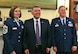 Col. James DeVere, 302nd Airlift Wing commander, and Chief Master Sgt. Vicki Robertson, 302nd AW command chief, stand with Colorado Senator Cory Gardner at the Capitol Hill offices in Washington D.C. June 14, 2017. The visit was among the five congressional visits that took place in June. (U.S. Air Force photo/Ann Skarban)