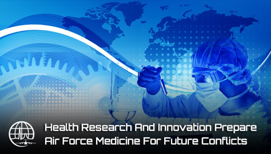 The Air Force Medical Service conducts extensive health research to stay on the cutting edge of health innovation and technology, delivering the highest quality care. As the Air Force prepares to execute future missions, the AFMS research focus must also shift to support new environments and requirements.