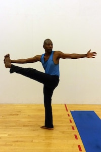 Retired Air Force Master and current DoD civilian, Sgt. Harold Cherry, continues an active lifestyle as a personal free-style martial arts instructor and vinyasa yoga teacher at JBSA-Randolph.  