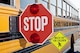 Lowndes County schools will start back up beginning Aug. 1. Be on the lookout for students who may be traveling to or from school. Always stop when you see flashing lights on a school bus and do not proceed to drive until the bus turns off its flashing lights. (Photo illustration by Airman 1st Class Lauren M. Sprunk)