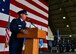 U.S. Air Force Lt. Gen. Thomas Bergeson, 7th Air Force commander, speaks about the history of the Korean Armistice during the 51st Fighter Wing Change of Command Ceremony on July 27, 2017, at Osan Air Base, Republic of Korea. The ceremony consisted of U.S. Air Force Col. Andrew “Popeye” Hansen relinquishing command of the 51st FW to U.S. Air Force Col. William “Wilbur” Betts. The 51st FW provides combat ready forces for close air support, air strike control, forward air control-airborne, combat search and rescue, counter air and fire and interdiction in defense of the ROK. (U.S. Air Force photo by Senior Airman Franklin R. Ramos/Released)