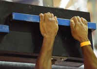 A competitor completed a portion of the Alpha Warrior Challenge at Whiteman Air Force Base, Mo., July 22, 2017. This Air Force-level event separates the top male and female athletes to compete against other bases to determine the ultimate Air Force Alpha Warriors.