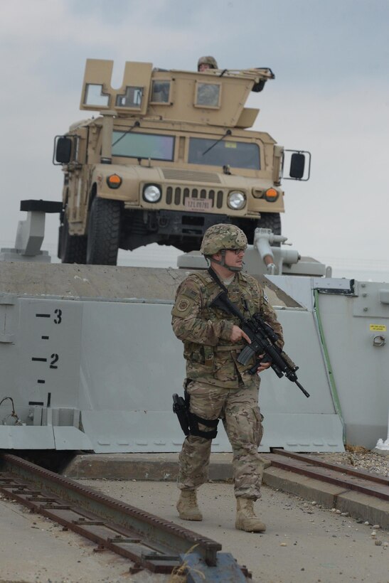 U.S. Air Force Staff Sgt. Michael Arnold, of the 219th Security Forces Squadron, conducts a search of a launch facility during a training exercise in the Minot Air Force Base missile field complex, near Minot, N.D., June 15, 2017. He is a member of the North Dakota Air National Guard training and working seamlessly, side-by-side with U.S. Air Force active duty security forces members of the 91st Missile Wing as they maintain security standards in the missile fields. (U.S. Air National Guard Photo by Senior Master Sgt. David H. Lipp/Released)