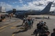 Pacific Angel (PACANGEL) 17-3 main body personnel board a 92nd Air Refueling Wing KC-135 Stratotanker from Fairchild Air Force Base, Wash., for their return flight home at the Nadi International Airport in Fiji, July 25, 2017. The active duty KC-135, flown by a crew completely comprised of Washington Air National Guard Citizen Airmen, provided the primary means of air transportation for PACANGEL 17-3 mission personnel, cargo and supplies. The KC-135 and its crew ensured the operation could execute by sustained rapid global mobility and continuous regional development through mobility partnerships as members of the Air Mobility Command. (U.S. Air Force photo/Tech. Sgt. Benjamin W. Stratton)