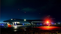 A U.S. Air Force B-1B Lancer assigned to the 9th Expeditionary Bomb Squadron, deployed from Dyess Air Force Base, Texas, prepares for a 10-hour mission from Andersen Air Force Base, Guam, into Japanese airspace and over the Korean Peninsula, July 30, 2017. The B-1s flew with Japan Air Self-Defense Force F-2 fighter jets in Japanese airspace, then proceeded over the Korean Peninsula and were joined by South Korean F-15 fighter jets. The aircrews practiced intercept and formation training during the mission, enabling them to improve their combined capabilities and tactical skills, while also strengthening the long standing military-to-military relationships in the Indo-Asia-Pacific. 