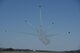 Six F-16 Fighting Falcons from the U.S. Air Force Aeiral Demostration Squadron, the Thunderbirds, break formation at the Skyfest 2017 air show and open house July 29, 2017, at Fairchild Air Force Base, Washington. The Thunderbird's aircraft maintainers are considered some of the best in the Air Force for their ability to keep the team's F-16 Fighting Falcons performing consistently. (U.S. Air Force photo / Airman 1st Class Ryan Lackey)