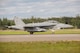 A U.S. Navy EA-18G Growler electronic warfare aircraft assigned to Electronic Attack Squadron 138, Naval Air Station Whidbey Island, Wash., takes off during FLAG-Alaska (RF-A) 17-3, July 31, 2017, at Eielson Air Force Base, Alaska. RF-A provides an optimal training environment in the Indo-Asia Pacific Region and focuses on improving ground, space, and cyberspace combat readiness and interoperability for U.S. and international forces. (U.S. Air Force photo by Airman 1st Class Isaac Johnson)