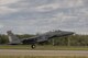 A U.S. Air Force F-15 Strike Eagle fighter aircraft assigned to the 391st Fighter Squadron, Mountain Home Air Force Base (AFB), Idaho, takes off during FLAG-Alaska (RF-A) 17-3, July 31, 2017, at Eielson AFB, Alaska. R RF-A provides an optimal training environment in the Indo-Asia Pacific Region and focuses on improving ground, space, and cyberspace combat readiness and interoperability for U.S. and international forces. (U.S. Air Force photo by Airman 1st Class Isaac Johnson)