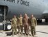 U.S. Air Force Brig. Gen. Darren James, wing commander of the 379th Air Expeditionary Wing, poses for a photograph with fellow aircrew members from the 340th Expeditionary Air Refueling Squadron at Al Udeid Air Base, Qatar, May 29, 2017. James just completed his fini-flight which is s time honored aviation tradition that marks the end of his flying status as wing commander of the 379th AEW. During James’ time as wing commander, he flew over 325 hours and 40 sorties.  (U.S. Air Force photo by Tech. Sgt. Amy M. Lovgren)