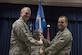 Col. John Walker, 39th Air Base Wing commander, passes the 39th Medical Group guideon to Col. Vito Smyth, 39th MDG commander, during a change of command ceremony May 27, 2017, at Incirlik Air Base, Turkey. (U.S. Air Force photo by Airman 1st Class Kristan Campbell)