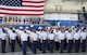 Brig. Gen. Christopher Azzano, receives his final salute from the 96th Test Wing at the wing’s change of command ceremony at Eglin Air Force Base, Fla., May 31.  Azzano relinquished command to Brig. Gen. Evan Dertien.  The command position is Dertien’s third assignment to Team Eglin.  (U.S. Air Force photo/Samuel King Jr.)