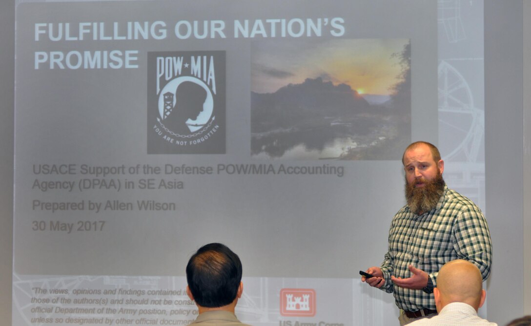 Mobile District archaeologist Allen Wilson talks about his recent experiences in Laos, conducting archeological excavations in an effort to recover military personnel lost during the Vietnam War.