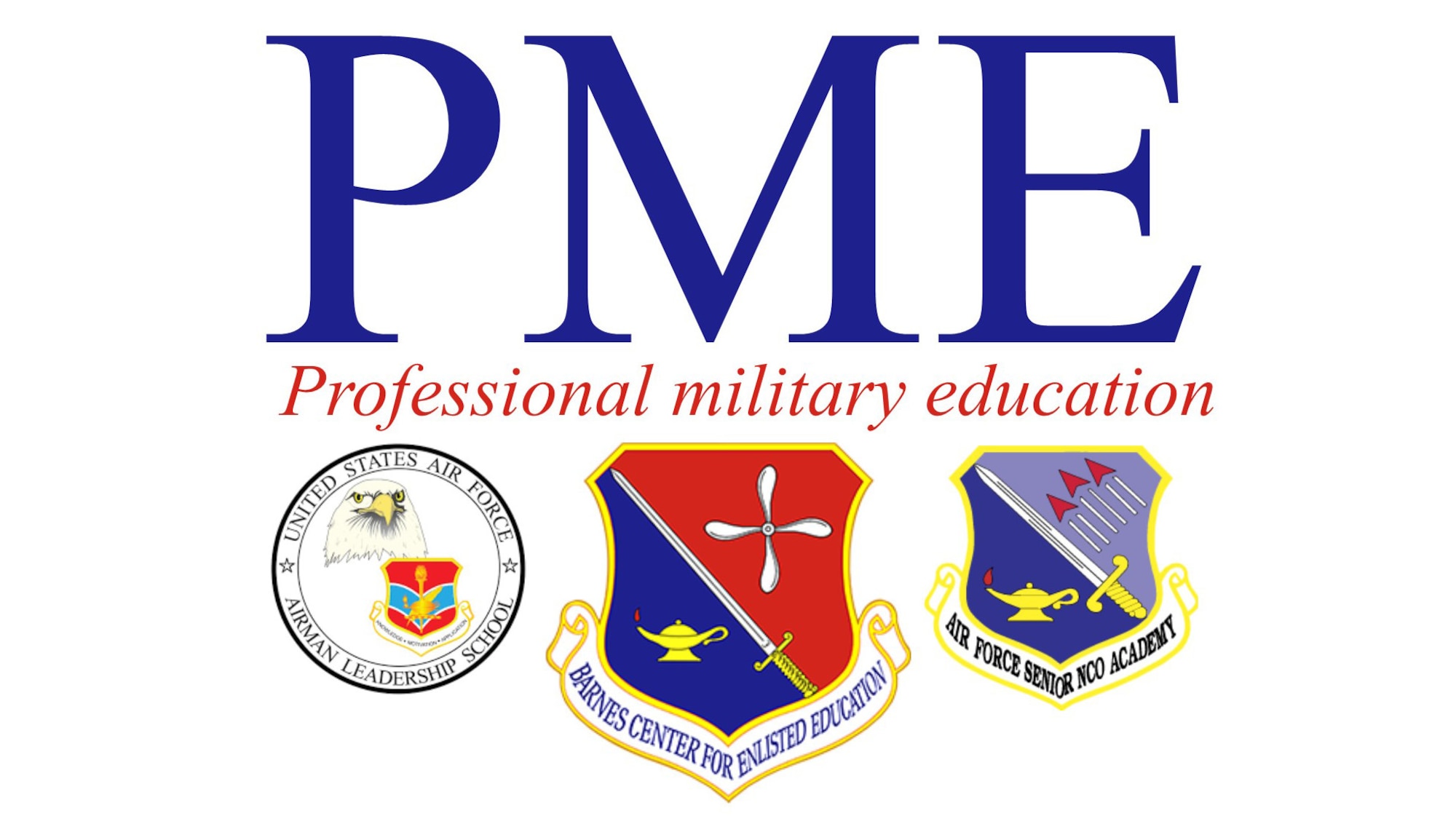 Professional Military Education (U.S. Air Force graphic/Staff Sgt. Heather Heiney)