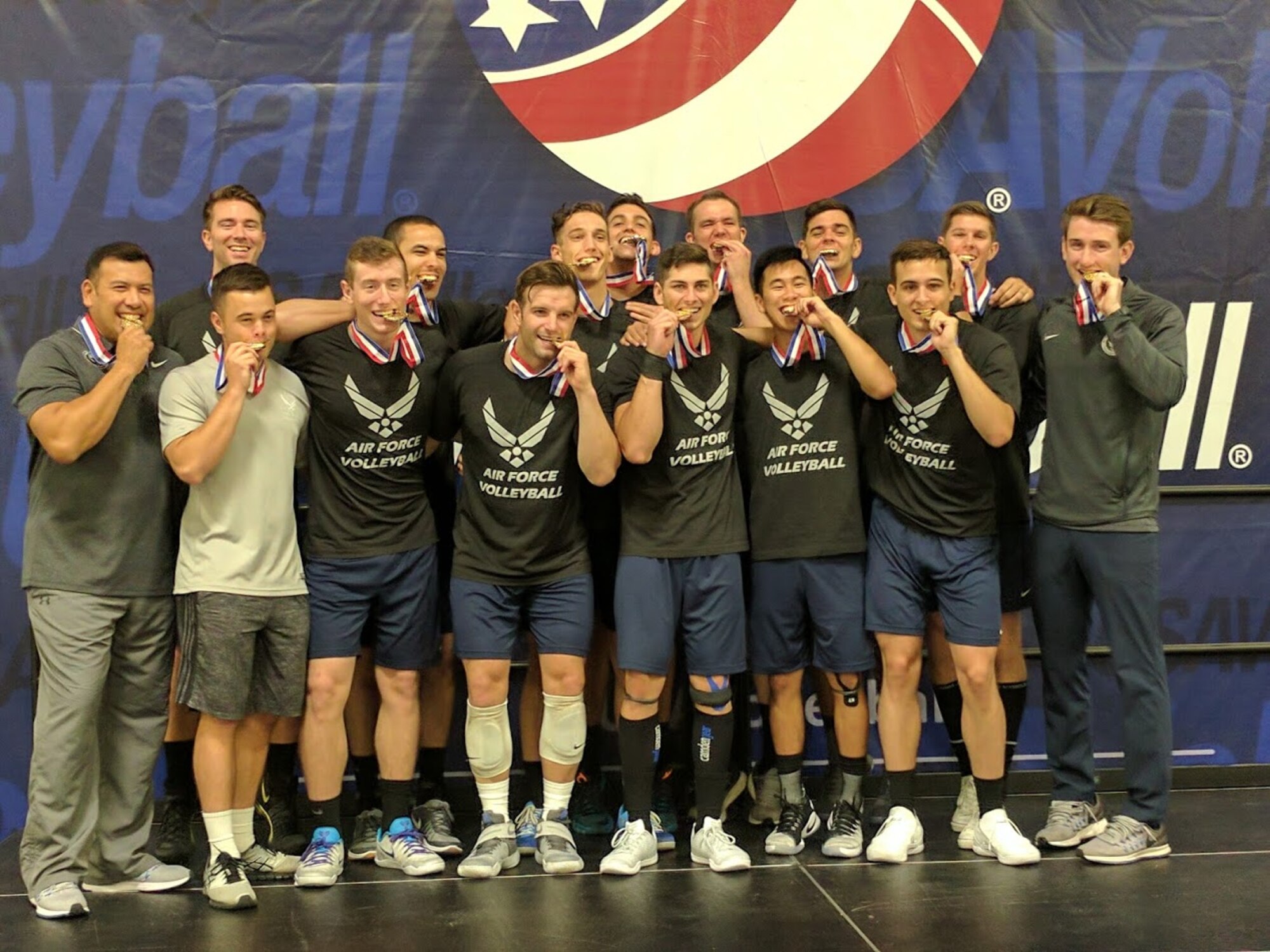 The All-Air Force men's volleyball team won the Armed Forces Championship May 24-29 in Minneapolis.