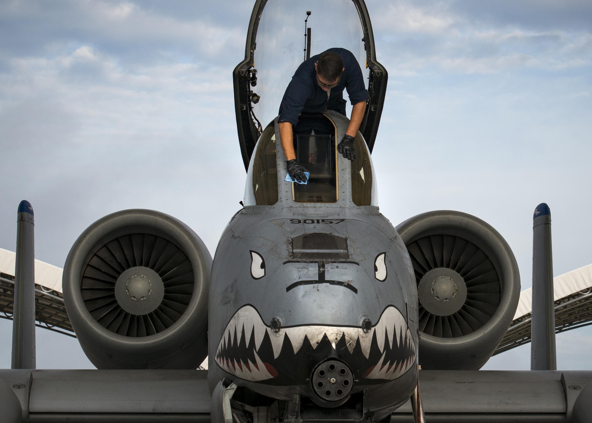 Aircraft from the 23rd Wing conducted a surge exercise May 22, 2017, at Moody Air Force Base, Ga. The exercise was conducted in order to demonstrate the wing's ability to rapidly deploy combat ready forces across the globe. The 23rd Wing maintains and operates A-10C Thunderbolt IIs, HH-60G Pave Hawks, and HC-130J Combat King II aircraft for precision attack, personnel recovery and combat support worldwide. (U.S. Air Force photo/Airman 1st Class Lauren Sprunk)