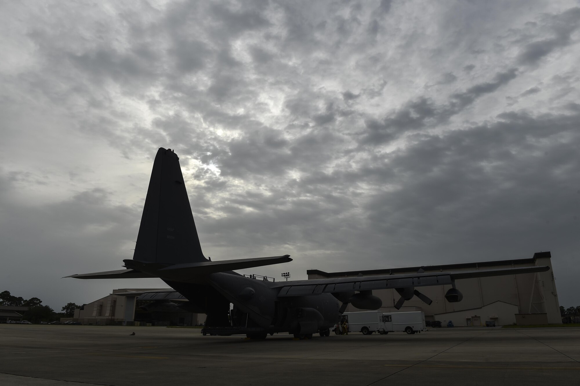 Loadmasters with the 15th Special Operations Squadron secure cargo pallets on an MC-130H Combat Talon II at Hurlburt Field, Fla., May 30, 2017. The Combat Talon II provides infiltration, exfiltration, and resupply of special operations forces and equipment in hostile or denied territory anytime, anyplace. (U.S. Air Force photo by Airman 1st Class Joseph Pick)