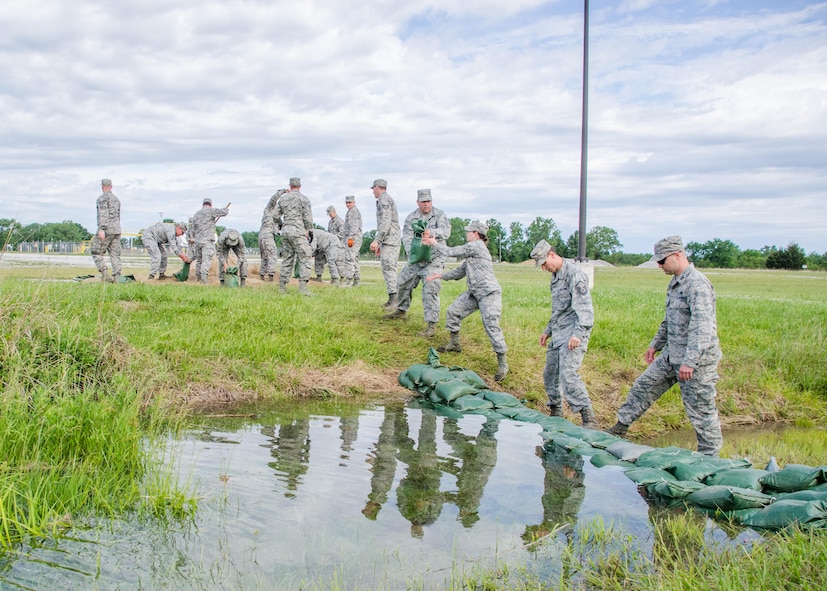 Approximately 400 131st Missouri Air National Guard members participate in an annual training week at Camp Clark in Nevada, Mo., May 15-24, 2017. Guardsmen exercised their skills with self-aid and buddy care, Humvee rollover training, and a simulated state emergency exercise. Training also included land navigation and an obstacle course at Camp Crowder in Neosho, Mo.