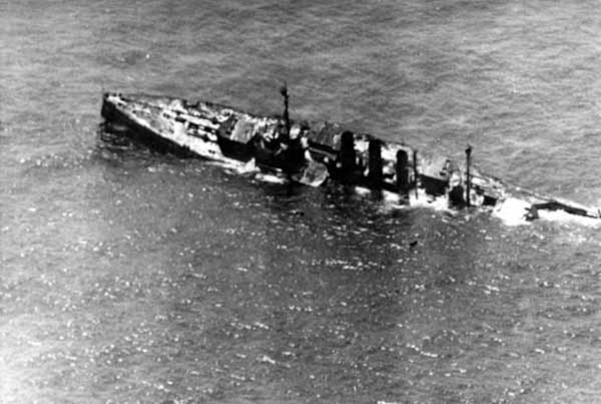 Brig. Gen. William “Billy” Mitchell and First Provisional Brigade sank several obsolete World War 1 warships off the Virginia coast, July 1921. The former German battleship Ostfriesland was one of the warships included, and proved Mitchell’s point that that warships were vulnerable to air attack. (Courtesy photo)