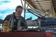 British Royal Air Force Flight Lt. Benjamin Cable, 79th Fighter Squadron exchange pilot, prepares for a training mission on the flightline of Shaw Air Force Base, S.C., May 18, 2017. Cable will fly with Hugh, a teddy bear currently on a tour of U.S. aircraft, in honor of the 100th birthday of the RAF and the 70th birthday of U.S. Air Force. (U.S. Air Force photo by Staff Sgt. William Banton)