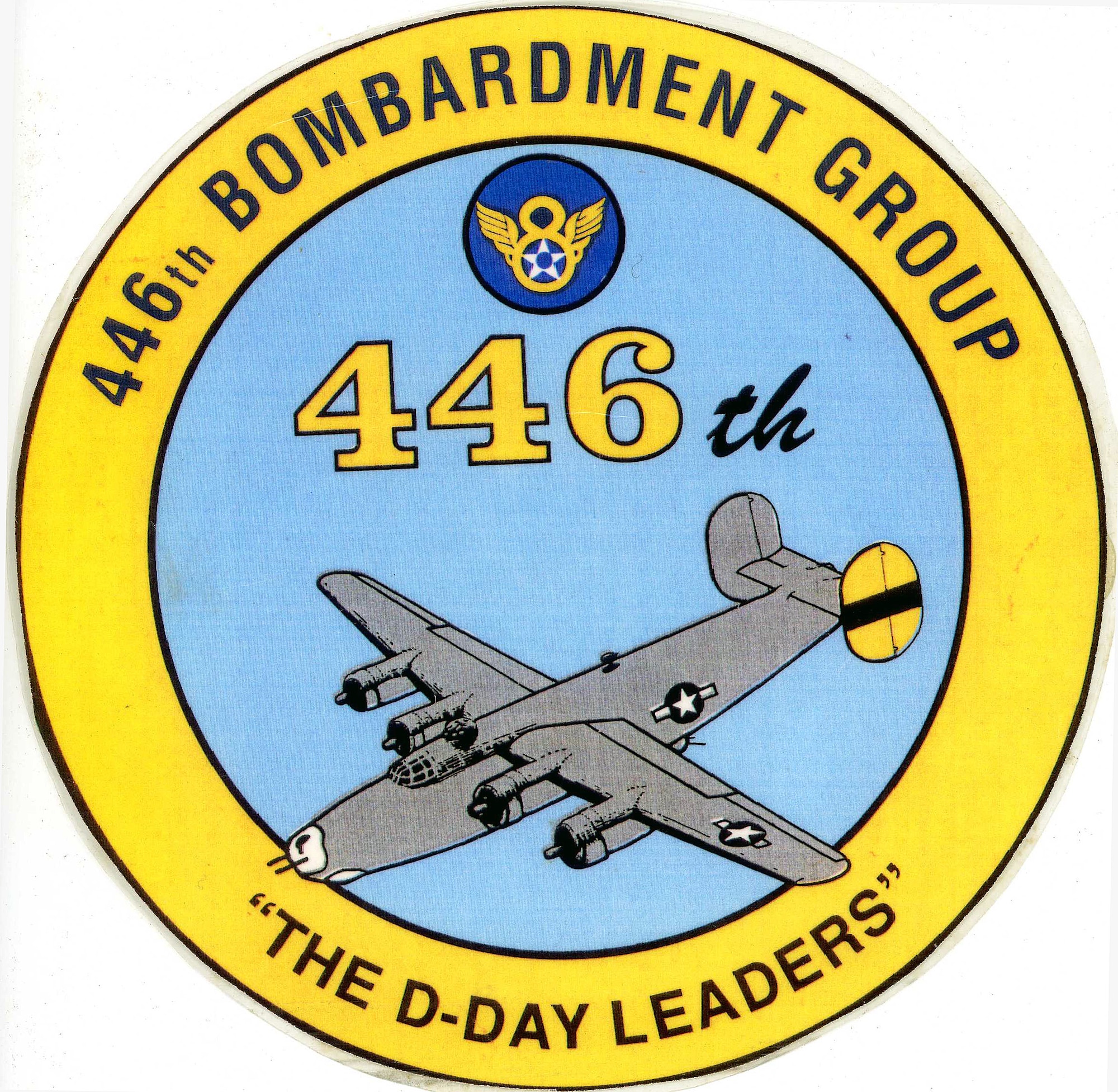 Emblem of the 446th Bombardment Group after D-Day. (courtesy photo)