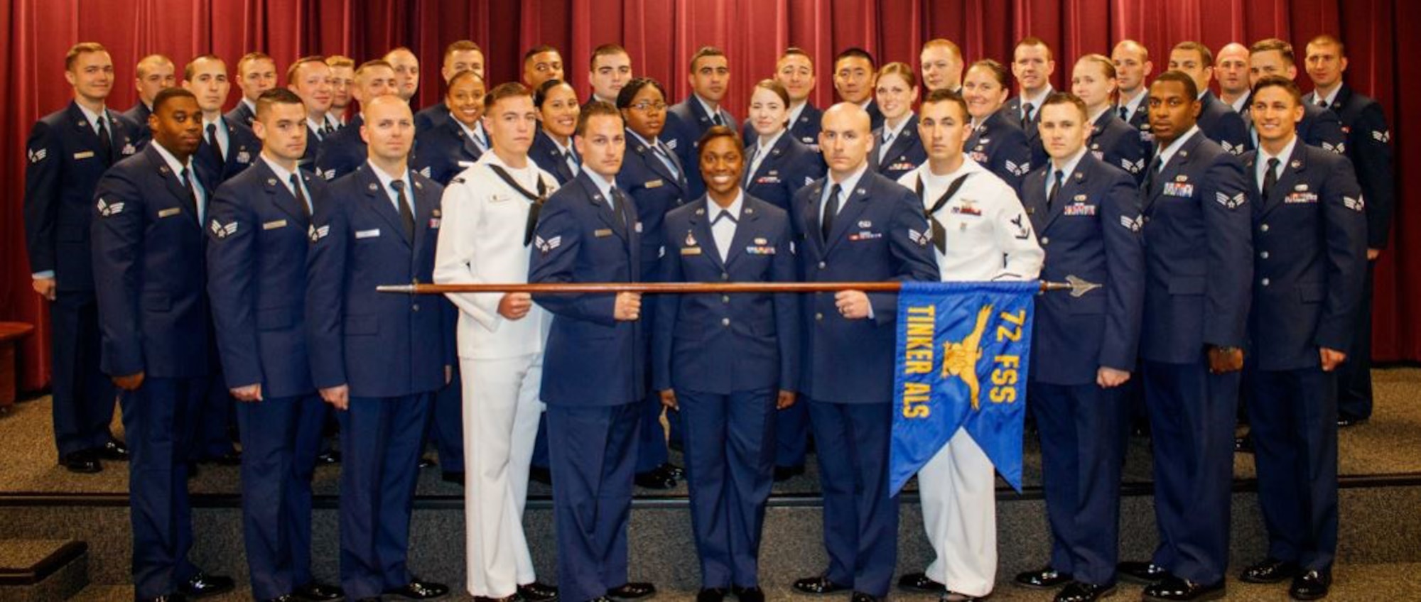 Airman Leadership School Class 17-D graduates. (Air Force photo)