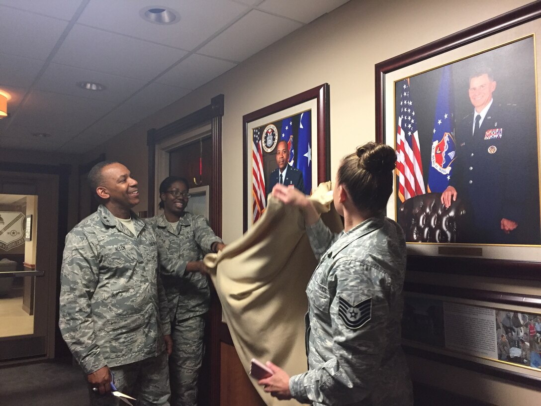 On Friday June 2, Major General Roosevelt Allen, Jr. attended an unveiling of his portrait that will hang in the executive hallway of the 79th Medical Wing on Joint Base Andrews. (Photo by Melanie Moore)(Released)