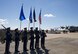 Members of the Niagara Falls Air Reserve Station Honor Guard stand at the ready, in the final moments before the 914th official Mission Change Ceremony in which the Airlift Wing will be re-designated as an Air Refueling Wing, June 3, 2017, Niagara Falls Air Reserve Station, N.Y. This transition marks the end of a 46-year mission, flying the C-130 aircraft. Under the new mission, the 914th will be flying the KC-135 Stratotanker. (U.S. Air Force photo by Tech. Sgt. Stephanie Sawyer) 