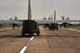 U.S. Air Force C-130J Super Hercules aircraft assigned to the 37th Airlift Squadron at Ramstein Air Base, Germany, prepare to take off at Cherbourg-Maupertus Airport, France, in preparation for D-Day 73 flyovers, June 2, 2017. This event commemorates the 73rd anniversary of D-Day, the largest multinational amphibious landing and operational military airdrop in history, and highlights the U.S.' steadfast commitment to European allies and partners. Overall, approximately 400 U.S. service members from units in Europe and the U.S. are participating in ceremonial D-Day 73 events from May 31-June 7, 2017. (U.S. Air Force photo by Senior Airman Devin Boyer) 