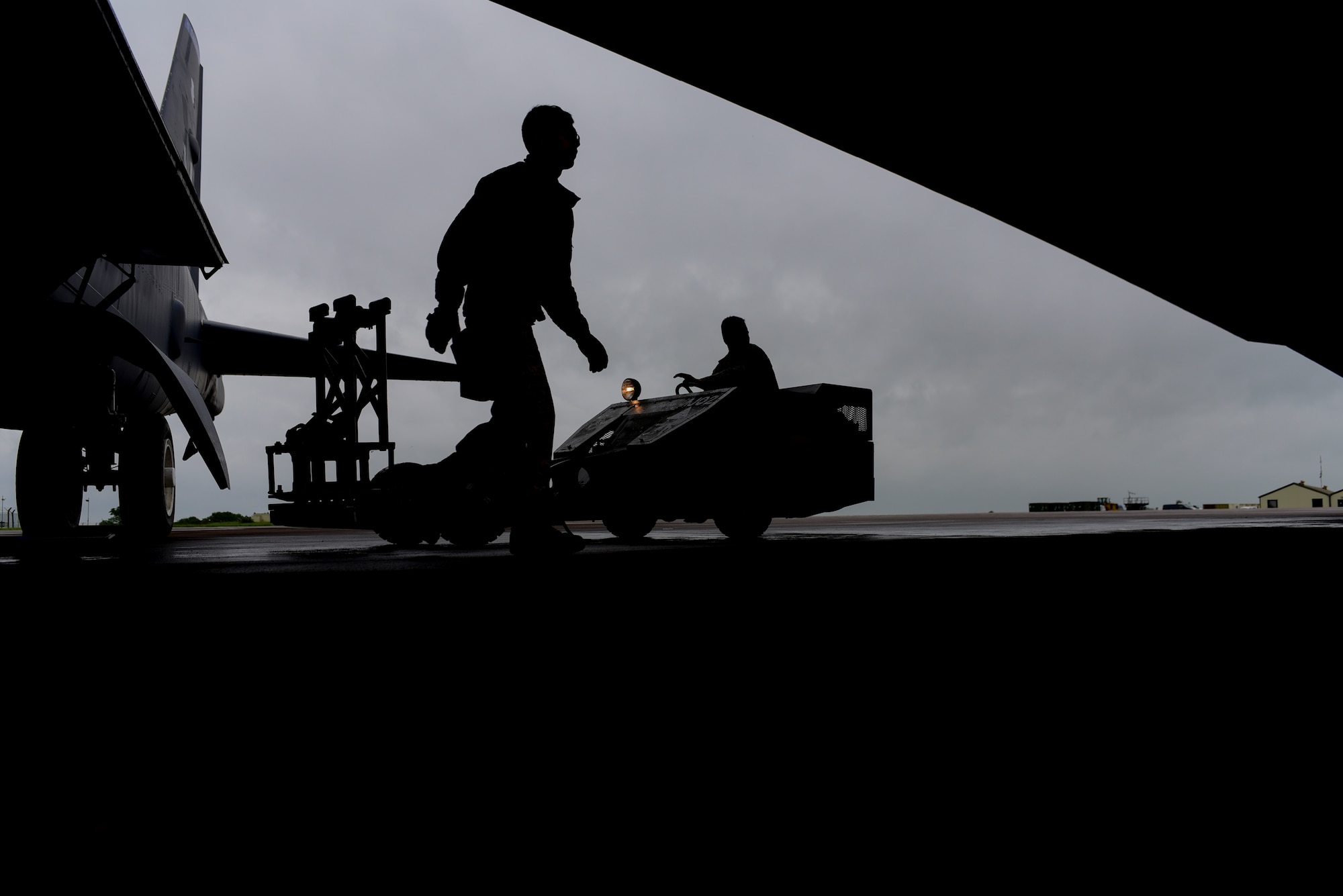 U.S. Air Force Senior Airman Michael Ruiz, left, and Airman 1st Class Nathaniel Martin, 2nd Aircraft Maintenance Squadron weapons load crew members, load inert, (non-explosive) Quick Strike MK 62 mines into a B-52 Stratofortress at RAF Fairford, June 5, 2017. Bomber crews are participating in BALTOPS 2017, an annual, multinational, maritime-focused exercise designed to strengthen interoperability and cohesiveness between NATO allies and partnered nations. (U.S. Air Force photo by Airman 1st Class Randahl J. Jenson)  