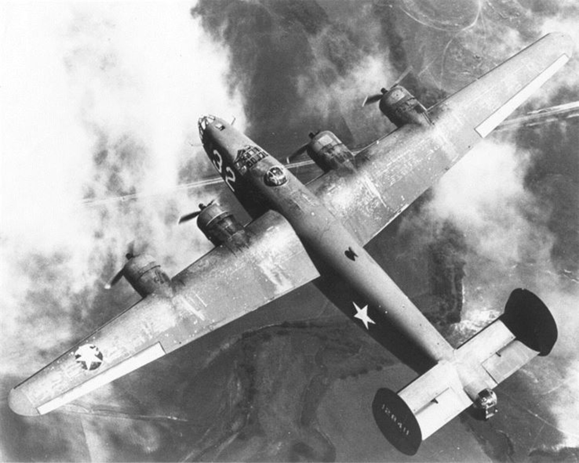 An overview of a B-24 Liberator (Department of Defense photo)