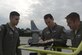 Capt. Chris Carr, center, 351st Air Refueling Squadron pilot, conducts a crew brief with Capt. Jack Ryan, right, 351st ARS co-pilot and Senior Airman Steven Rappuhn, left, 351st ARS boom operator, prior to boarding a KC-135R Stratotanker during BALTOPS exercise at Powidz Air Base, Poland, June 6, 2017. The exercise, is designed to enhance flexibility and interoperability, to strengthen combined response capabilities, as well as demonstrate resolve among Allied and Partner Nations' forces to ensure stability in, and if necessary defend, the Baltic Sea region. (U.S. Air Force photo by Staff Sgt. Jonathan Snyder)
