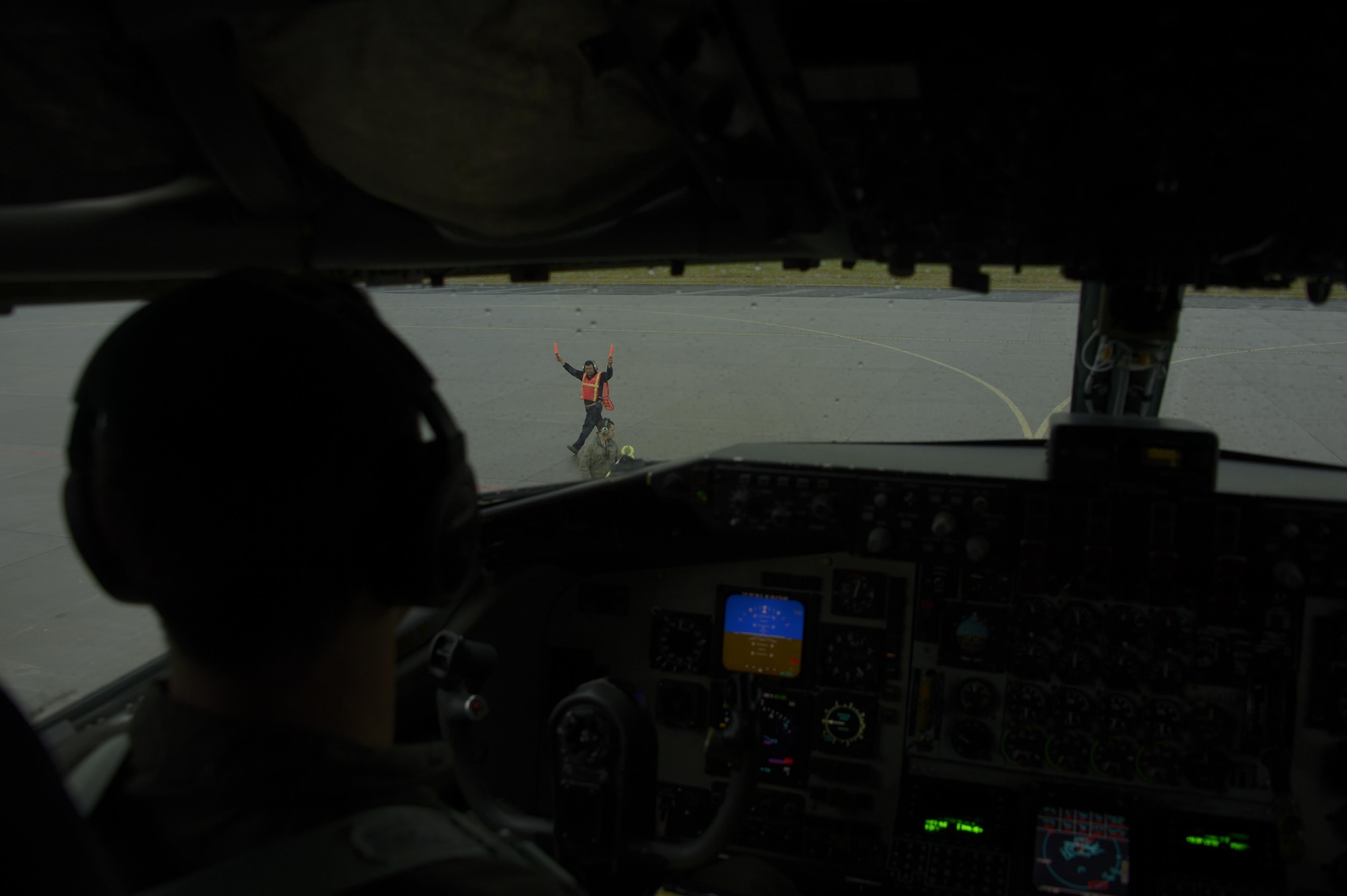 Capt. Chris Carr, 351st Air Refueling Squadron pilot, taxis in a KC-135R Stratotanker during BALTOPS exercise at
Powidz Air Base, Poland, June 6, 2017. BALTOPS is an annually recurring multinational exercise designed to
enhance flexibility and interoperability, as well as demonstrate resolve of allied and partner forces to defend the Baltic region. Participating nations include Belgium, Denmark, Estonia, Finland, France, Germany, Latvia, Lithuania, the Netherlands, Norway, Poland, Sweden, the United Kingdom, and the United States. (U.S. Air Force photo by Staff Sgt. Jonathan Snyder)