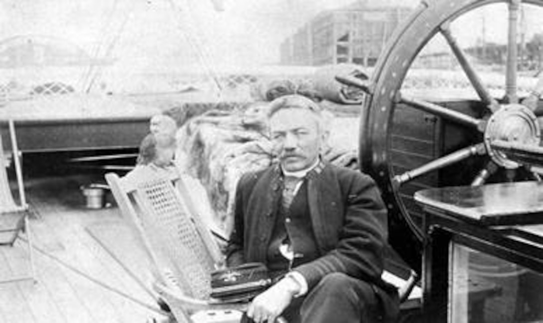 Captain Mike Healy on the deck of the USCGC Bear