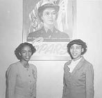 SPAR recruits Julie Moselsy Pole, on the left; Winifred Byrd, on the right
SPARs women's reserve during WWII
Coast Guard Archives