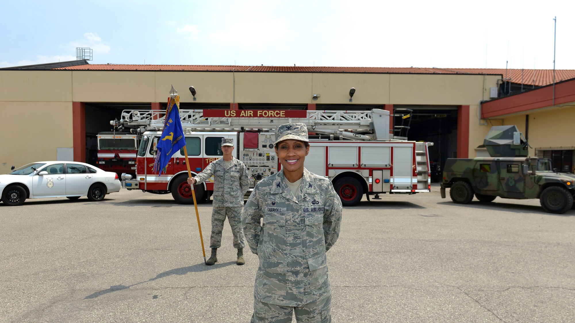 Col. Jenise M. Carroll, 31st Mission Support Group commander, celebrates her group's achievements May 30, 2017, at Aviano Air Base, Italy. Carroll wrote a commentary on the milestones and success of the units she leads. (U.S. Air Force photo by Senior Airman Cary Smith)   
