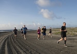 Marine Corps Gen. Joseph F. Dunford Jr., chairman of the Joint Chiefs of Staff, goes on a historic running tour of the World War II Memorials on Wake Island, June 6, 2017. 