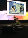 SAN ANTONIO, Texas (June 7, 2017) -- Adm. Kurt W. Tidd, commander of U.S. Southern Command, gives the keynote address at the GEOINT 2017 Symposium in San Antonio, Texas. (Photo courtesy GEOINT 2017 Symposium)