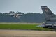 An F-16CM Fighting Falcon assigned to the 55th Fighter Squadron (FS) takes off from the flightline at Shaw Air Force Base, S.C., June 7, 2017. The 55th FS, also known as the “Shooters,” is one of three fighter squadrons assigned to the 20th Fighter Wing which have the capability to support the suppression of enemy air defenses mission.  (U.S. Air Force photo by Airman 1st Class Christopher Maldonado)