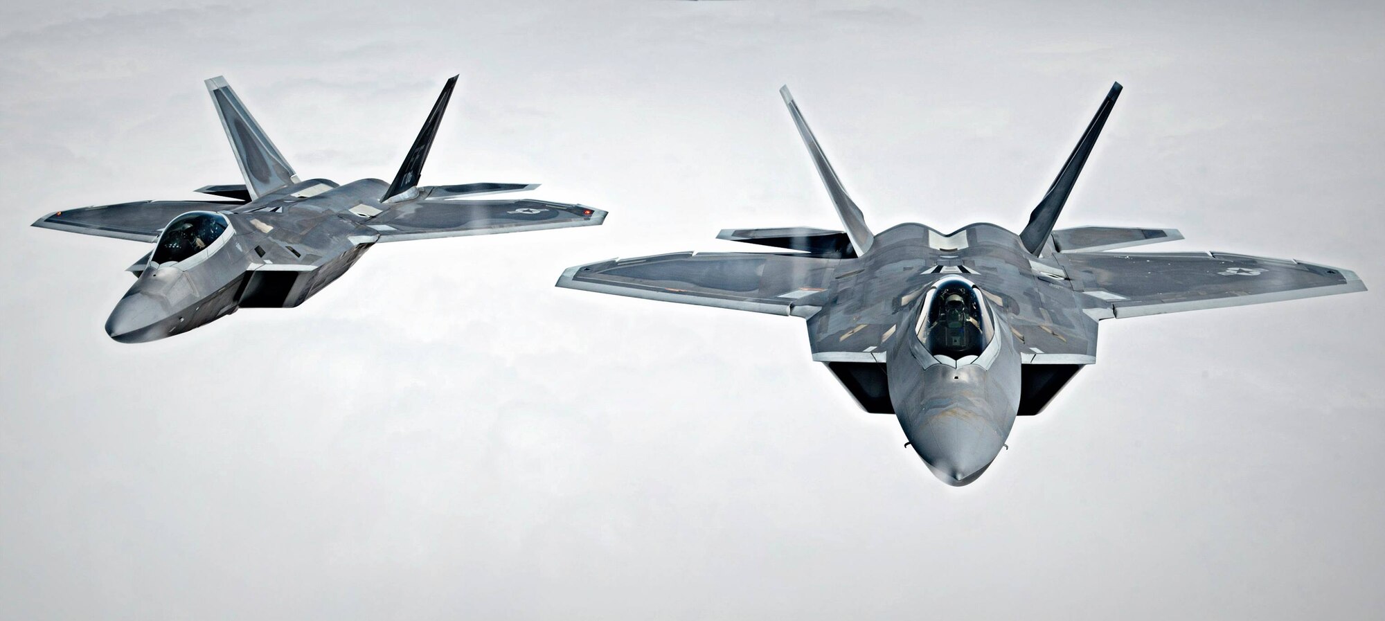 During the airshow, there will be 13 performances and over 50 static display aircraft, including the F-22 as shown here.