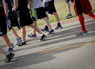 Minot Air Force Base members teamed up with local law enforcement personnel to participate in the 2017 Law Enforcement Torch Run at Minot AFB, N.D., June 7, 2017. Every year more than 400 law enforcement personnel gather to promote the concept of partnership and prosperity as the “Guardians of the Flame”. This event was held in honor of the Special Olympics North Dakota State Summer Games and took place in communities across North Dakota including Bismarck, Grand Forks, Jamestown, Minot, Pembina and Valley City. (U.S. Air Force photo/Senior Airman Sahara L. Fales)